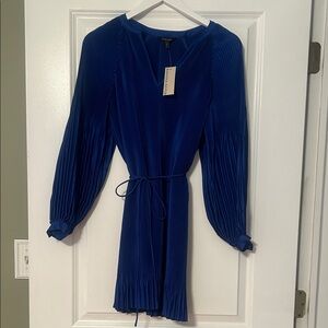 Banana Republic Royal Blue Long Sleeve Dress